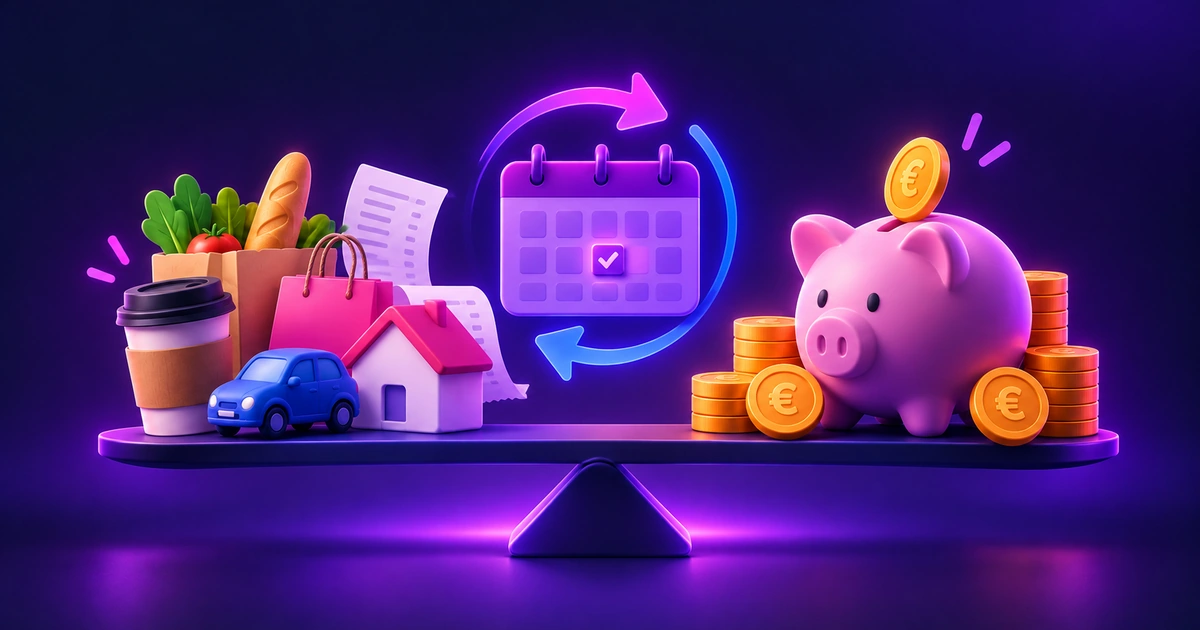 Illustration d’une tirelire, de pièces en euros et d’un graphique symbolisant une épargne régulière qui progresse dans le temps.